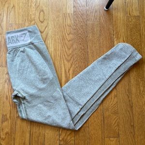 Gymshark High Waist Flex leggings in green marl, size medium